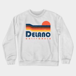 Delano California - Retro design Crewneck Sweatshirt